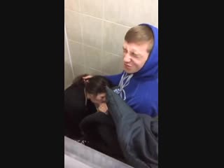 fucked a classmate in the school toilet (porn, blowjob, sucking, hidden, in the toilet, virgin, sex, private, student, hd)